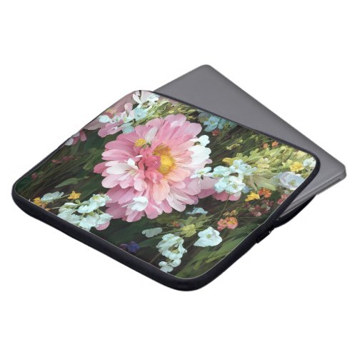 Daisy in pink laptop sleeve