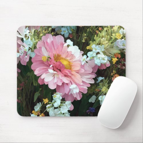 Daisy in Pink Mouse Pad