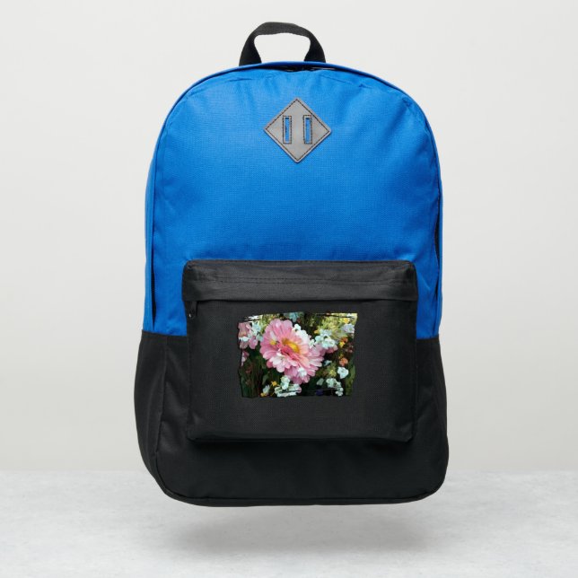 Daisy in Pink Port Authority® Backpack (Front)