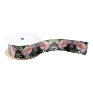 Daisy in Pink Satin Ribbon