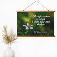 Daisy in Shadows St Francis of Assisi Quote
