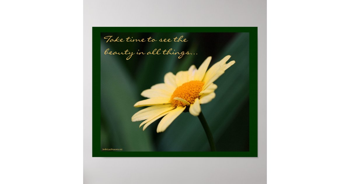 Daisy Inspirational Quote Poster 