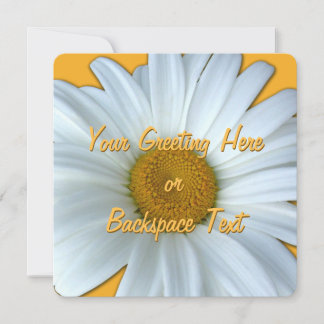 Daisy Invitations Personalized Daisy  RSVP Card