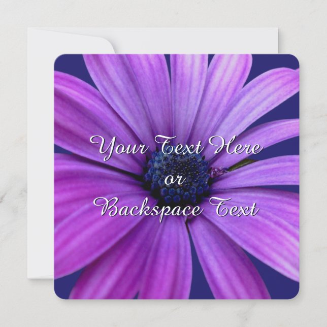 Daisy Invitations Personalized Daisy  RSVP Card (Front)