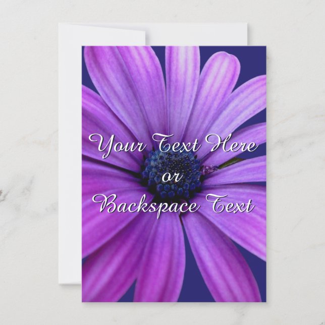 Daisy Invitations Personalized Daisy  RSVP Card (Front)