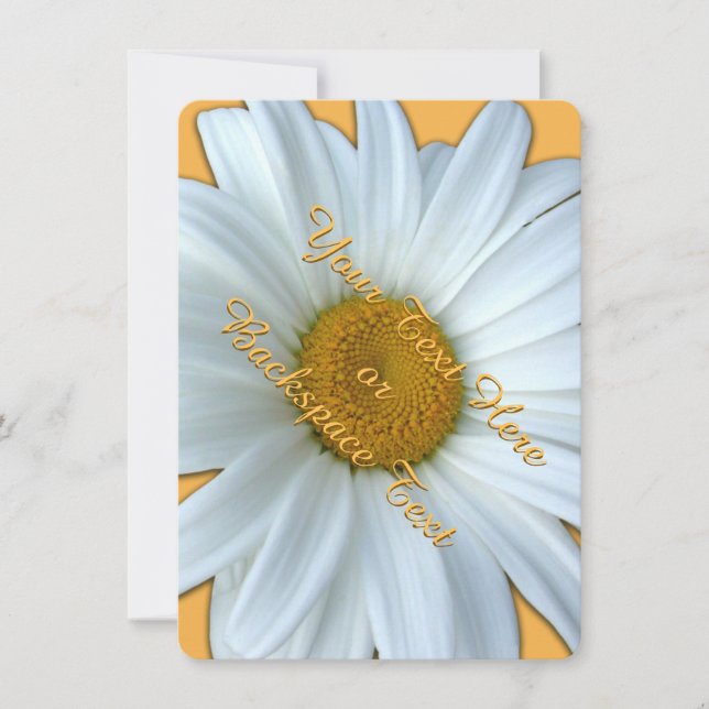 Daisy Invitations Personalized Daisy  RSVP Card (Front)