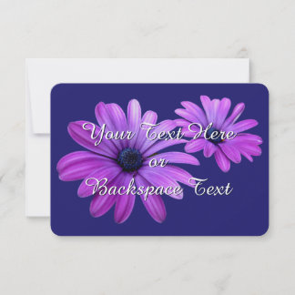 Daisy Invitations Personalized Daisy  RSVP Card