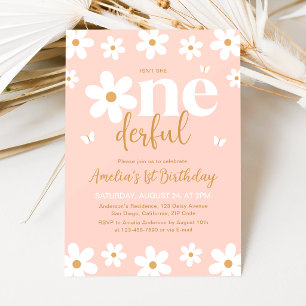 Daisy Isn't She ONEderful 1st Birthday Invitation