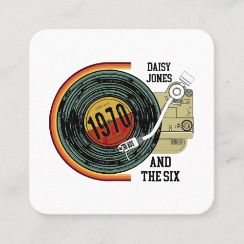 Daisy jones and the six square business card