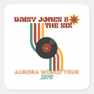 Daisy Jones The Six Square Sticker