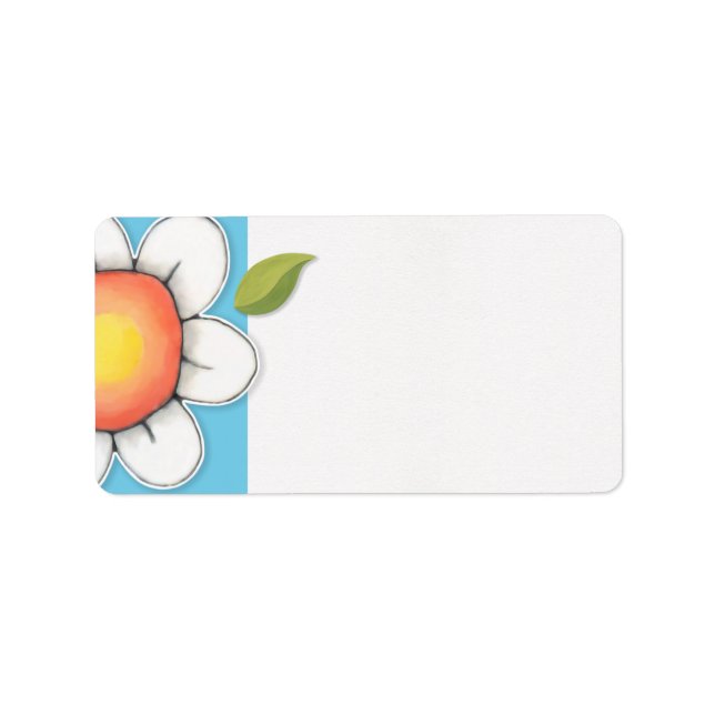 Daisy Joy blue Address Label (Front)