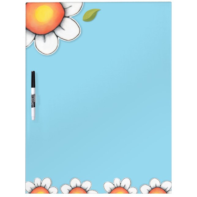 Daisy Joy blue Dry Erase Board 22" x 16" (Front)