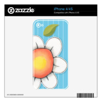 Daisy Joy blue iPhone 4/4S Skin