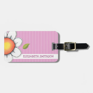 Daisy Joy pink Luggage Tag