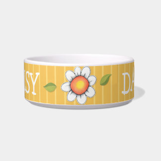 Daisy Joy yellow Cat Pet Bowl