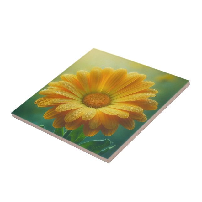 Daisy Kitchen/Patio Ceramic Tile (Side)