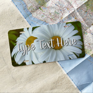 Daisy License Plate Custom Wild Daisies License