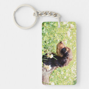 Daisy & Littermates Double Photo Keepsake Keychain