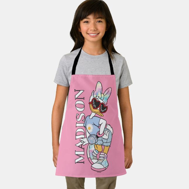 Daisy "Love Sunshine" Retro Sunglasses Graphic Apron (Insitu)