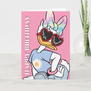 Daisy "Love Sunshine" Retro Sunglasses Graphic Card