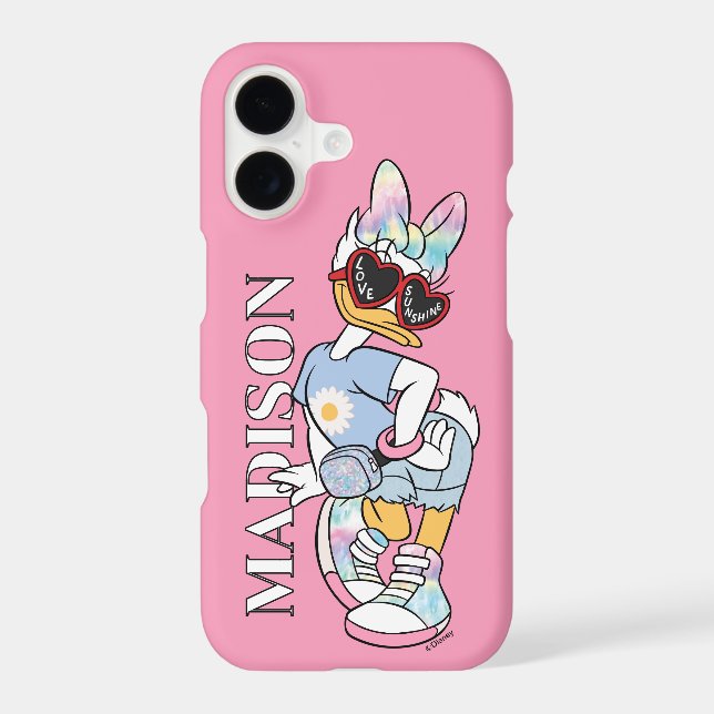Daisy "Love Sunshine" Retro Sunglasses Graphic Case-Mate iPhone Case (Back)
