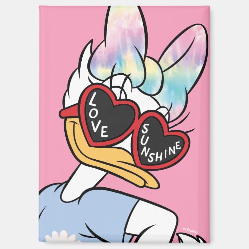 Daisy "Love Sunshine" Retro Sunglasses Graphic Magnet