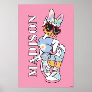 Daisy "Love Sunshine" Retro Sunglasses Graphic Poster