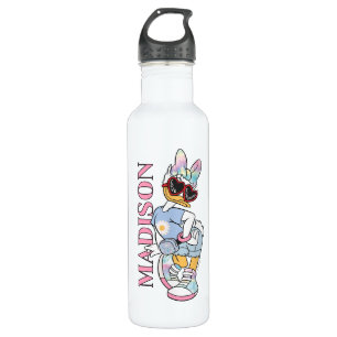 Daisy "Love Sunshine" Retro Sunglasses Graphic Stainless Steel Water Bottle