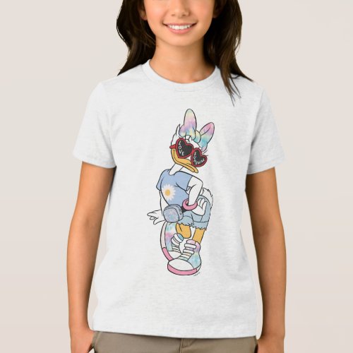 Daisy "Love Sunshine" Retro Sunglasses Graphic Tri-Blend Shirt