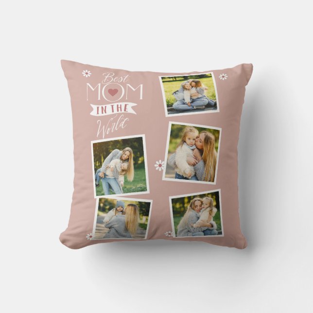 Daisy Love Throw Pillow (Front)
