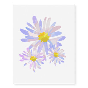 daisy lover, daisy flower temporary tattoos