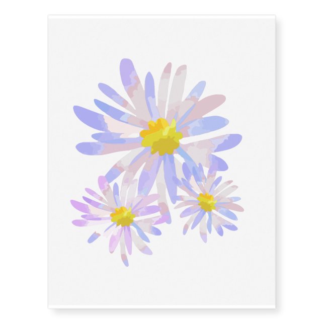 daisy lover, daisy flower                   temporary tattoos (Front)