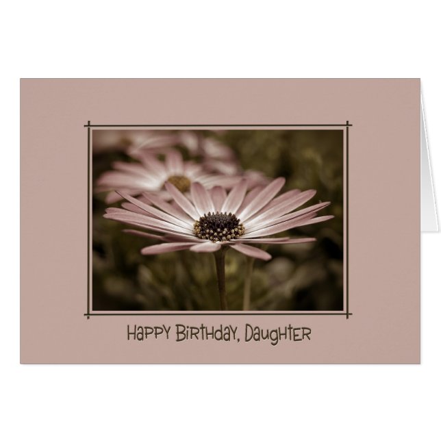 Daisy Macro for Daughter's Day Cards (Front Horizontal)