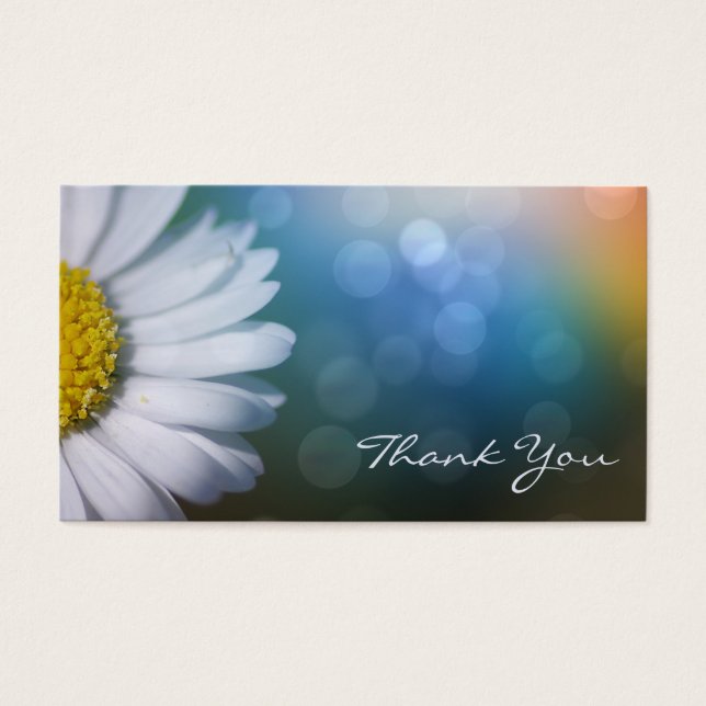 Daisy macro thank you card (Front)
