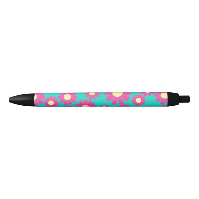Daisy Magenta Teal Pen (Front)
