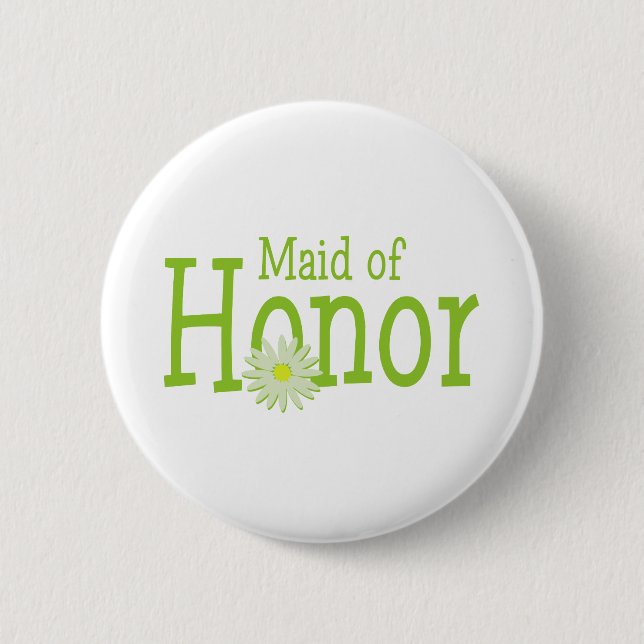 Daisy Maid of Honor Pinback Button (Front)