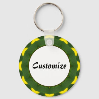 Daisy Mandala Template 04 Keychain