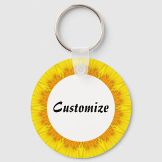 Daisy Mandala Template 17 Keychain