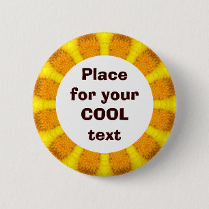 Daisy Mandala Template 23 Button