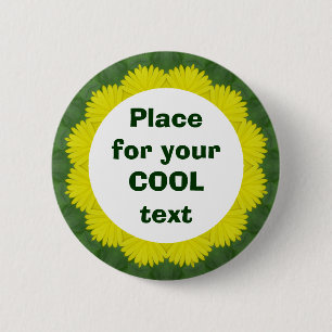 Daisy Mandala Template 35 Button
