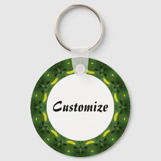 Daisy Mandala Template 37 Keychain