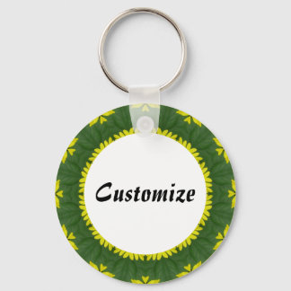 Daisy Mandala Template 38 Keychain