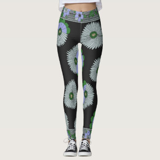 Daisy Manor Scarf Pattern Leggings