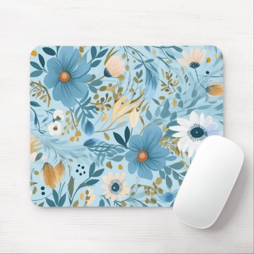 Daisy Meadow Design Mouse Pad