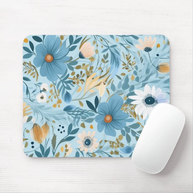 Daisy Meadow Design Mouse Pad (With Mouse)