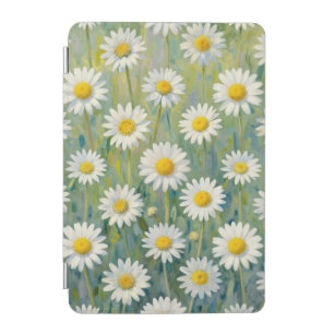 Daisy Meadow Impressionist Floral Pattern iPad Mini Cover