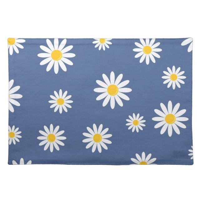 Daisy Meadows Blue Cloth Placemat (Front)