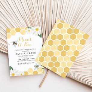 Daisy Meant to Bee bridal shower Invitation