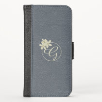 Daisy Monogram Vegan Leather iPhone XS Wallet Case Daisy Monogram Vegan Leather iPhone XS Wallet Case