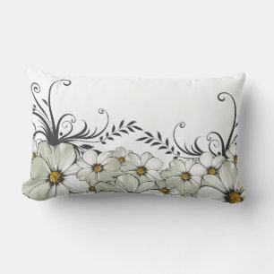 daisy morning lumbar pillow